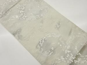 唐草模様織出し袋帯